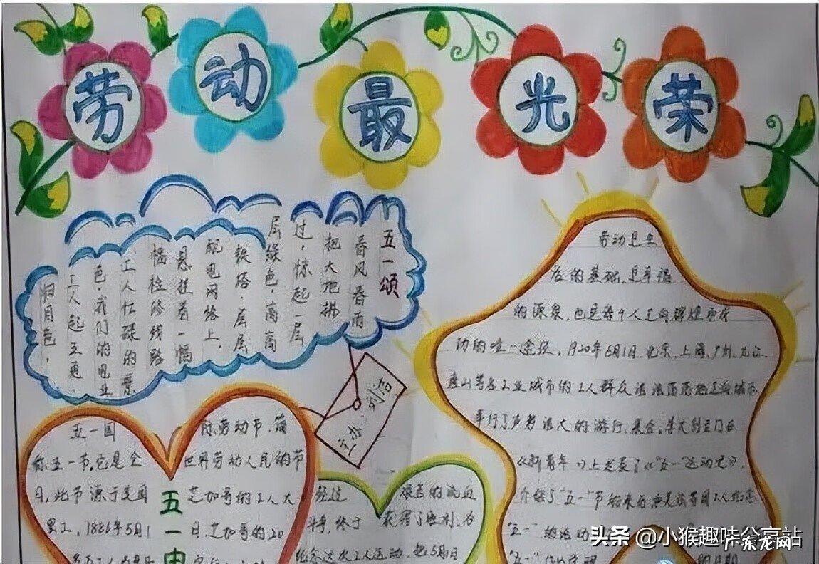 五一劳动节手抄报简单字少又漂亮 五一劳动节手抄报内容资料大全