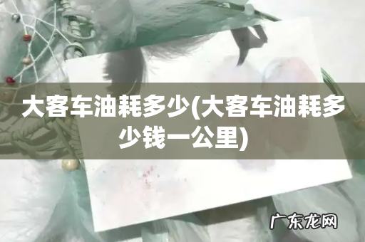 大客车油耗多少钱一公里 大客车油耗多少