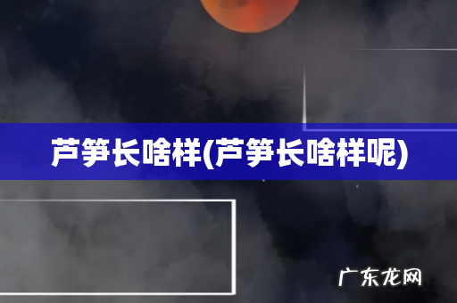 芦笋长啥样呢 芦笋长啥样