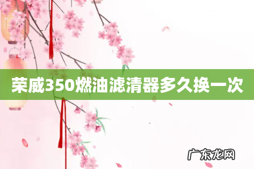 荣威350燃油滤清器多久换一次