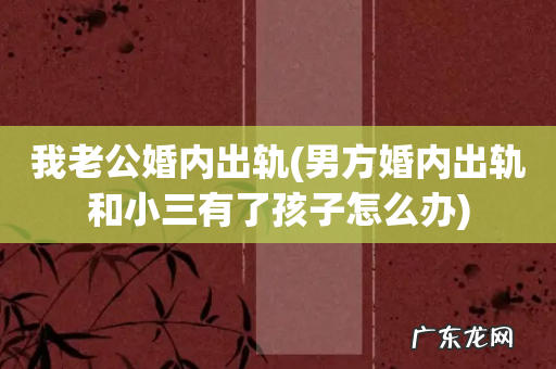 男方婚内出轨和小三有了孩子怎么办 我老公婚内出轨