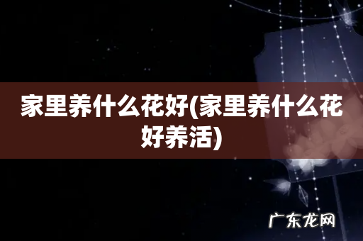 家里养什么花好养活 家里养什么花好