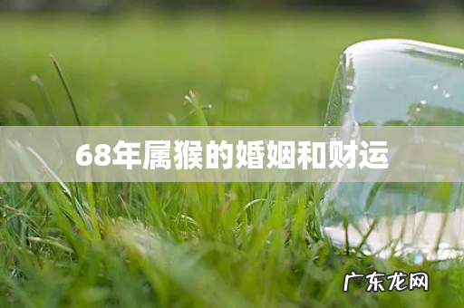 68年属猴的婚姻和财运