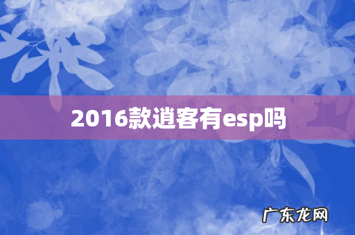2016款逍客有esp吗