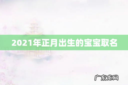 2021年正月出生的宝宝取名