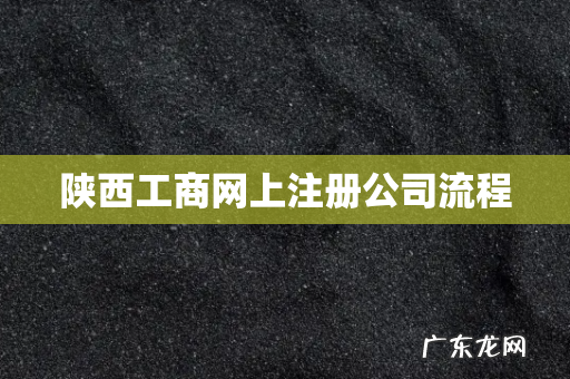 陕西工商网上注册公司流程