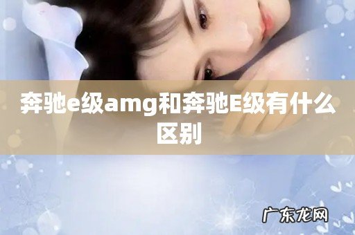 奔驰e级amg和奔驰E级有什么区别