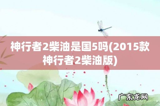 2015款神行者2柴油版 神行者2柴油是国5吗