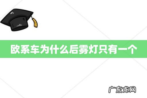欧系车为什么后雾灯只有一个