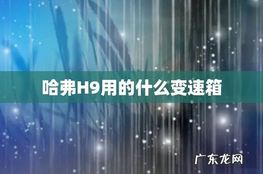 哈弗H9用的什么变速箱