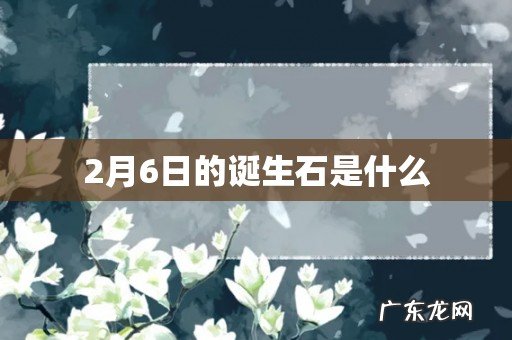2月6日的诞生石是什么