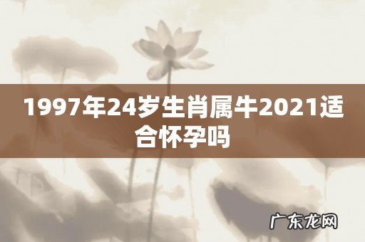 1997年24岁生肖属牛2021适合怀孕吗