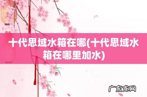 十代思域水箱在哪里加水 十代思域水箱在哪