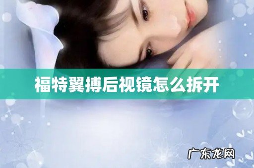 福特翼搏后视镜怎么拆开