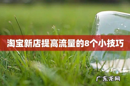 淘宝新店提高流量的8个小技巧