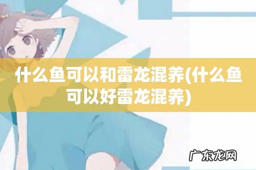 什么鱼可以好雷龙混养 什么鱼可以和雷龙混养
