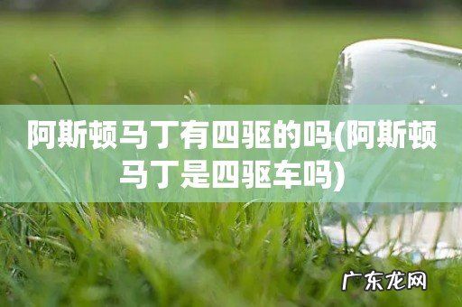 阿斯顿马丁是四驱车吗 阿斯顿马丁有四驱的吗