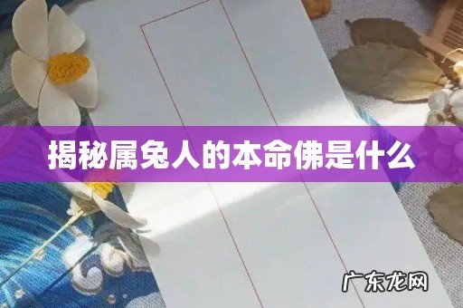 揭秘属兔人的本命佛是什么