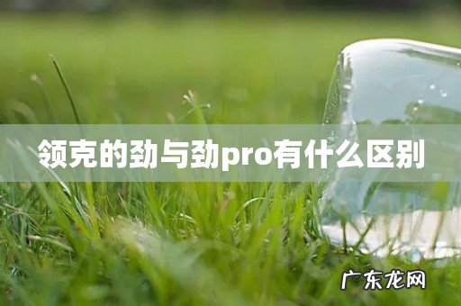 领克的劲与劲pro有什么区别
