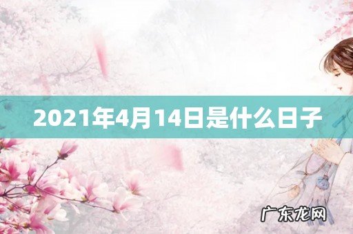 2021年4月14日是什么日子