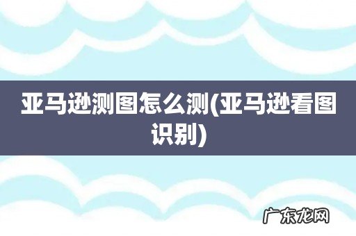 亚马逊看图识别 亚马逊测图怎么测