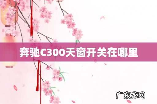 奔驰C300天窗开关在哪里