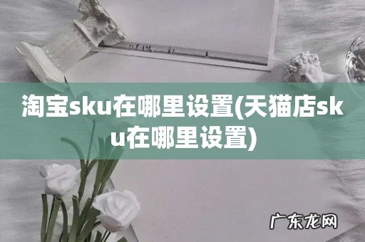 天猫店sku在哪里设置 淘宝sku在哪里设置