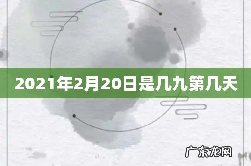 2021年2月20日是几九第几天