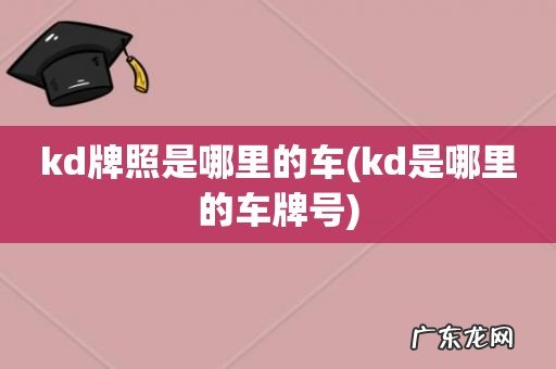 kd是哪里的车牌号 kd牌照是哪里的车