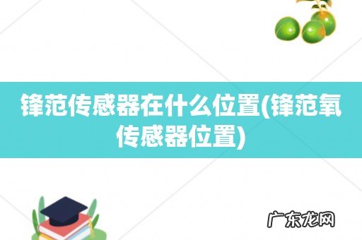 锋范氧传感器位置 锋范传感器在什么位置