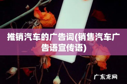 销售汽车广告语宣传语 推销汽车的广告词