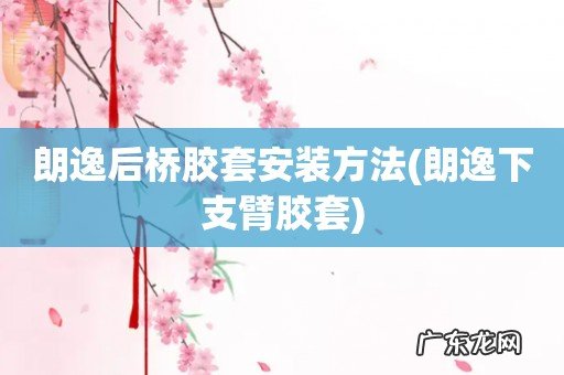 朗逸下支臂胶套 朗逸后桥胶套安装方法