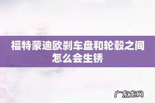 福特蒙迪欧刹车盘和轮毂之间怎么会生锈