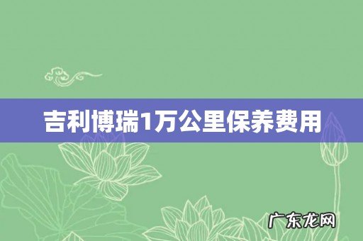 吉利博瑞1万公里保养费用