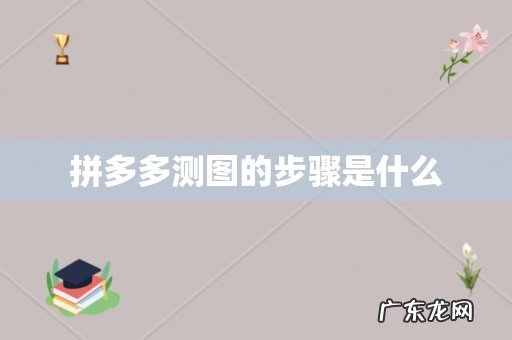 拼多多测图的步骤是什么