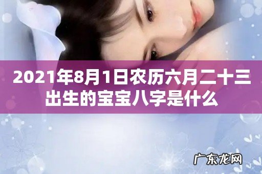 2021年8月1日农历六月二十三出生的宝宝八字是什么