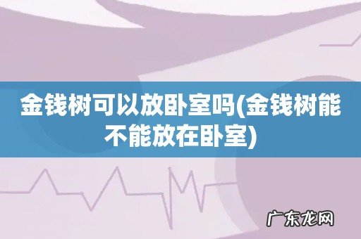 金钱树能不能放在卧室 金钱树可以放卧室吗