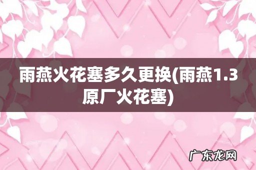 雨燕1.3原厂火花塞 雨燕火花塞多久更换