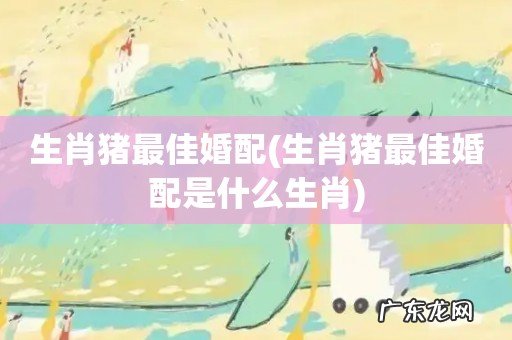 生肖猪最佳婚配是什么生肖 生肖猪最佳婚配