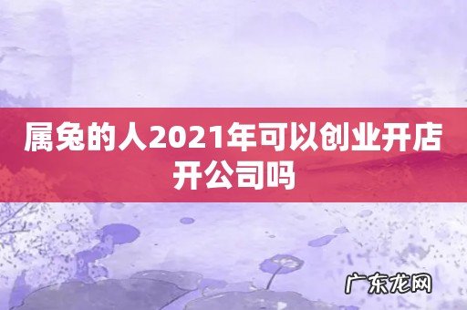 属兔的人2021年可以创业开店开公司吗
