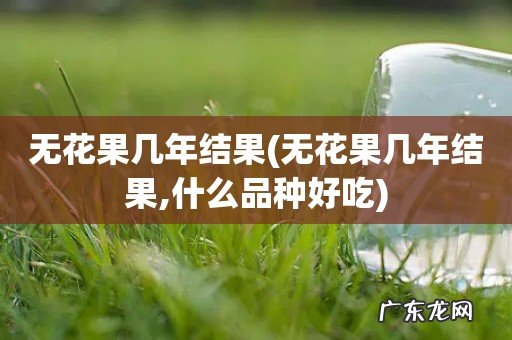 无花果几年结果,什么品种好吃 无花果几年结果