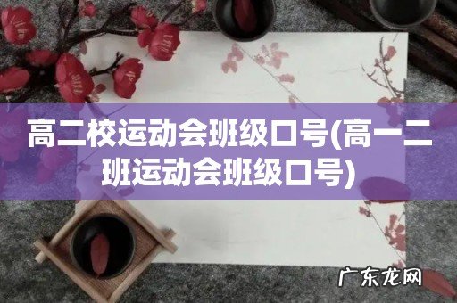 高一二班运动会班级口号 高二校运动会班级口号