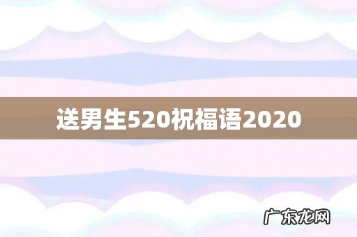 送男生520祝福语2020