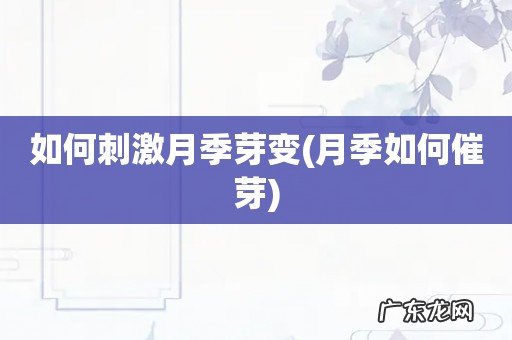 月季如何催芽 如何刺激月季芽变
