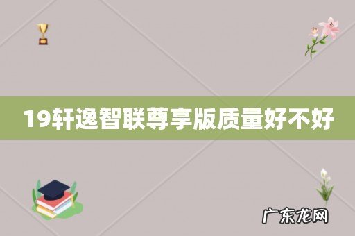 19轩逸智联尊享版质量好不好