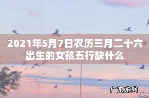 2021年5月7日农历三月二十六出生的女孩五行缺什么