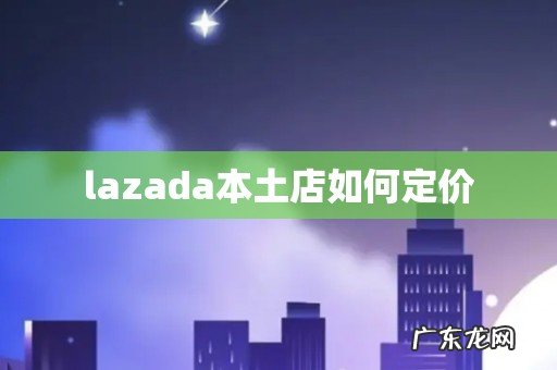 lazada本土店如何定价
