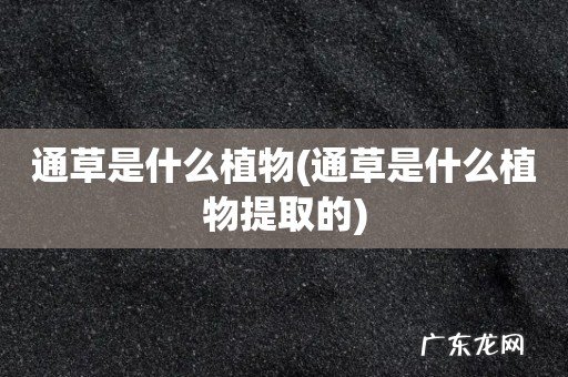 通草是什么植物提取的 通草是什么植物