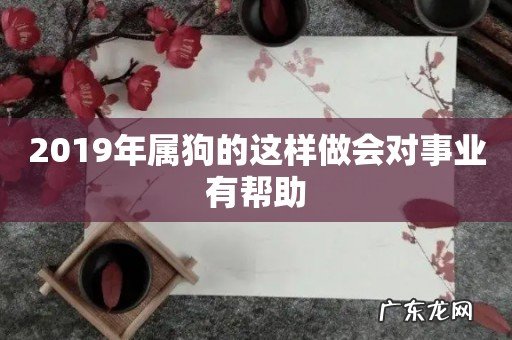 2019年属狗的这样做会对事业有帮助