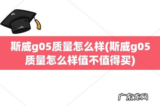斯威g05质量怎么样值不值得买 斯威g05质量怎么样